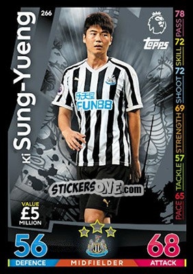 Figurina Ki Sung-Yueng - English Premier League 2018-2019. Match Attax - Topps