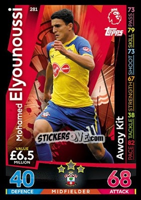 Sticker Mohamed Elyounoussi - English Premier League 2018-2019. Match Attax - Topps