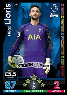 Figurina Hugo Lloris - English Premier League 2018-2019. Match Attax - Topps