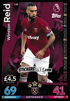 Cromo Winston Reid