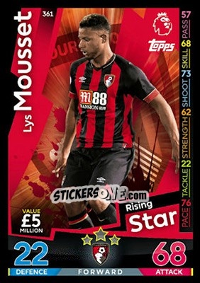 Sticker Lys Mousset - English Premier League 2018-2019. Match Attax - Topps