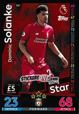 Cromo Dominic Solanke - English Premier League 2018-2019. Match Attax - Topps