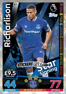 Cromo Richarlison - English Premier League 2018-2019. Match Attax - Topps