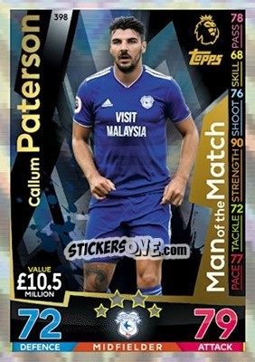 Sticker Callum Paterson - English Premier League 2018-2019. Match Attax - Topps