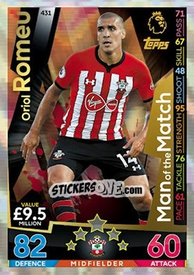 Cromo Oriol Romeu - English Premier League 2018-2019. Match Attax - Topps