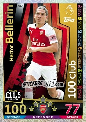 Sticker Hector Bellerin - English Premier League 2018-2019. Match Attax - Topps