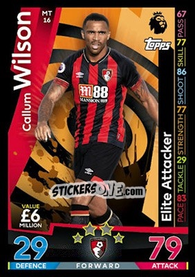 Sticker Callum Wilson - English Premier League 2018-2019. Match Attax - Topps