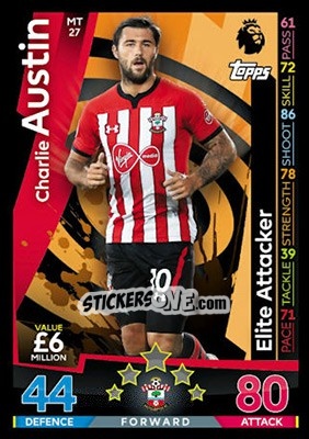 Sticker Charlie Austin - English Premier League 2018-2019. Match Attax - Topps