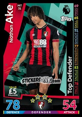 Figurina Nathan Ake - English Premier League 2018-2019. Match Attax - Topps