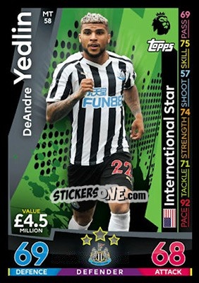 Cromo DeAndre Yedlin - English Premier League 2018-2019. Match Attax - Topps