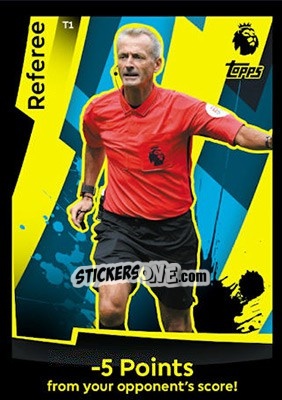 Sticker Referee - English Premier League 2018-2019. Match Attax - Topps