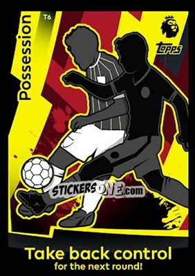 Sticker Possession Card - English Premier League 2018-2019. Match Attax n. T6 - Topps