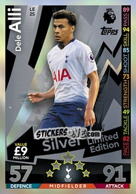 Sticker Dele Alli - English Premier League 2018-2019. Match Attax n. LE2s - Topps