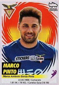 Sticker Marco Pinto - Futebol 2018-2019 n. 20 - Panini