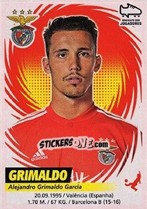 Sticker Alejandro Grimaldo - Futebol 2018-2019 n. 59 - Panini