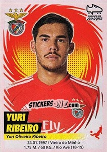 Sticker Yuri Ribeiro - Futebol 2018-2019 n. 60 - Panini