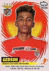 Sticker Gedson - Futebol 2018-2019 n. 62 - Panini