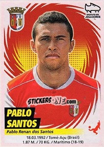 Sticker Pablo Santos - Futebol 2018-2019 - Panini
