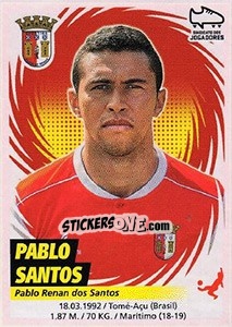 Cromo Pablo Santos - Futebol 2018-2019 n. 92 - Panini