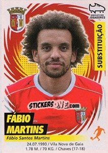 Sticker Fábio Martins - Futebol 2018-2019 n. 99bis - Panini