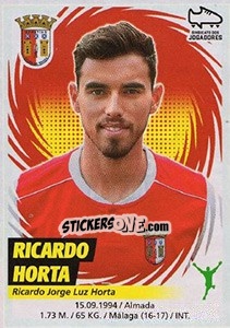 Cromo Ricardo Horta - Futebol 2018-2019 - Panini