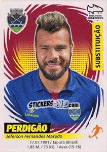Figurina Perdigão - Futebol 2018-2019 n. 114bis - Panini