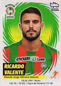 Sticker Ricardo Valente - Futebol 2018-2019 n. 151 - Panini