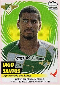 Figurina Iago Santos - Futebol 2018-2019 - Panini