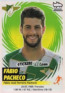 Sticker Fábio Pacheco - Futebol 2018-2019 n. 163 - Panini