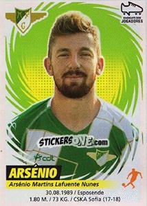 Cromo Arsénio - Futebol 2018-2019 - Panini