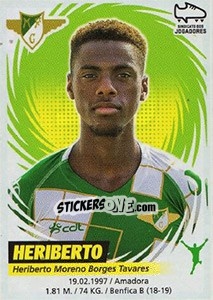 Sticker Heriberto - Futebol 2018-2019 n. 170 - Panini