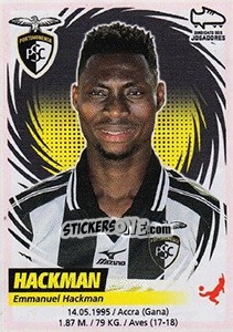Sticker Hackman - Futebol 2018-2019 n. 192 - Panini