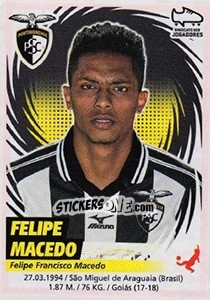 Figurina Felipe Macedo - Futebol 2018-2019 - Panini