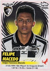 Sticker Felipe Macedo - Futebol 2018-2019 n. 193 - Panini