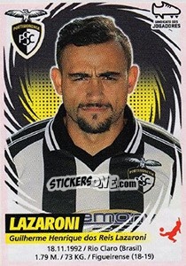 Sticker Lazaroni - Futebol 2018-2019 - Panini