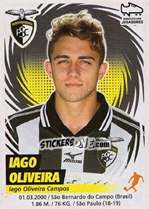 Cromo Iago Oliveira - Futebol 2018-2019 - Panini