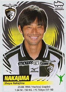 Cromo Shoya Nakajima - Futebol 2018-2019 - Panini