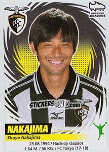 Sticker Shoya Nakajima - Futebol 2018-2019 n. 203 - Panini