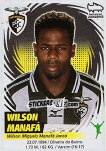Sticker Wilson Manafá - Futebol 2018-2019 n. 204 - Panini