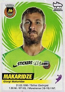 Cromo Makaridze - Futebol 2018-2019 - Panini