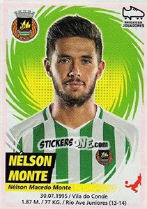 Sticker Nélson Monte - Futebol 2018-2019 - Panini