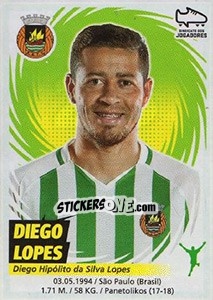 Cromo Diego Lopes - Futebol 2018-2019 - Panini