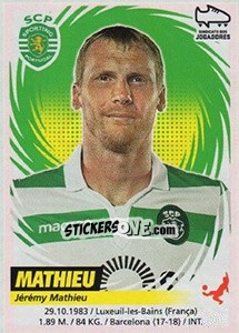 Sticker Jérémy Mathieu - Futebol 2018-2019 n. 281 - Panini