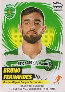 Figurina Bruno Fernandes - Futebol 2018-2019 - Panini