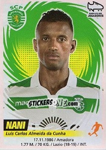 Figurina Nani - Futebol 2018-2019 - Panini