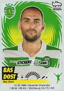 Sticker Bas Dost - Futebol 2018-2019 n. 291 - Panini