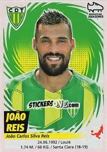 Sticker João Reis - Futebol 2018-2019 n. 298 - Panini