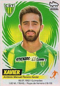 Figurina Xavier - Futebol 2018-2019 - Panini
