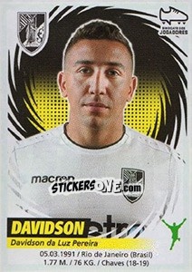 Sticker Davidson - Futebol 2018-2019 n. 323 - Panini