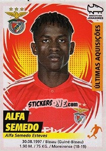 Cromo Alfa Semedo (Benfica) - Futebol 2018-2019 - Panini